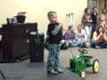 Jake's Talent Show Debut-Big Green Tractor