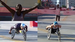 Watch Winners Of The 2025 Chicago Marathon Cross Each Finish Line