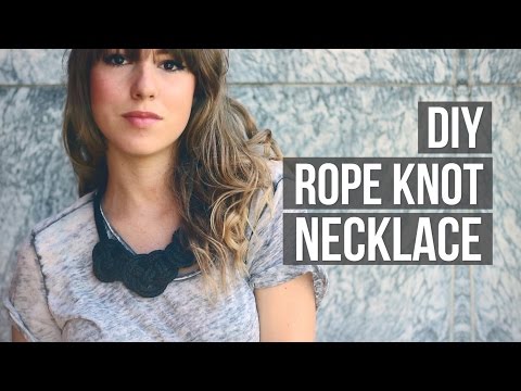 DIY â Rope Knot Necklace | Penelopel. - YouTube