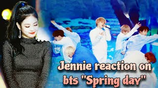 Blackpink Jennie Reaction On Bts Spring Day At Gda 2018