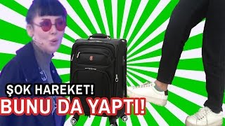 Melek Özçağan , Deniz Saralın Bavulunu Tekmeledi Kuliste Olay Çıktı