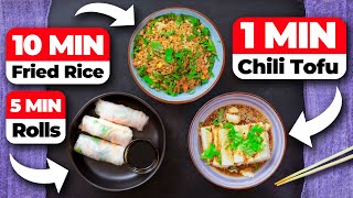 3 Fast Asian-Inspired Vegan Meals High Protein