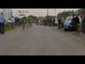 Paris - Roubaix 2009: Moto crashes in the crowd Paris - Roubaix 2009: Moto crashes in the crowd