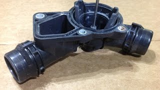 BMW e36 E46 E39 How to check if your thermostat housing is warped and leaking???