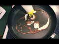 How to make a SKULL PANCAKE (Pancake Art Tutorial)