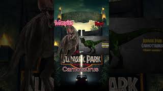 Novel Jurassic Park vs Movie/game version