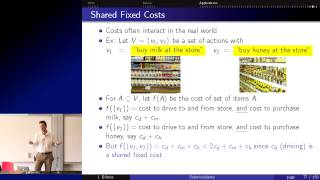 Submodularity and Optimization -- Jeff Bilmes (Part 2)