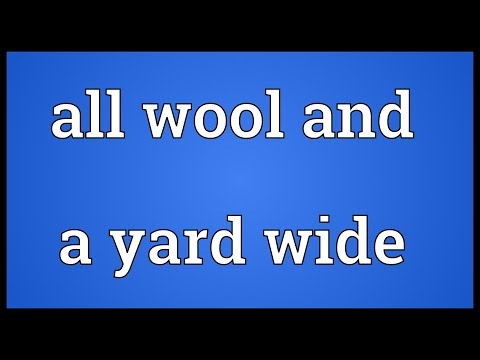 Header of All Wool and a Yard Wide