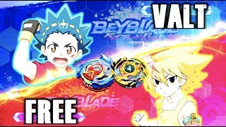 Valt Vs Free in The Beyblade Burst Battle Zero Game! | Nintendo Switch