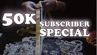 Sleepy Keys Asmr 50K Subscriber Special Table Plucking, Whisper Counting