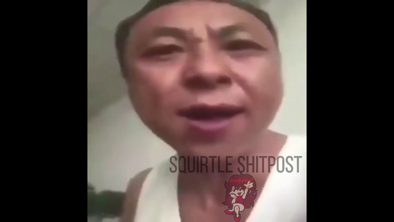 Angry chinese with facial