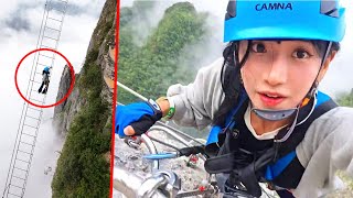 The Most Dangerous Thing Ive Ever Done. Zhangjiajie Sky Ladder In China