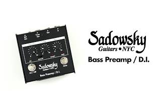 Sadowsky Preamp Pedal Demo - Passive Jazz Bass