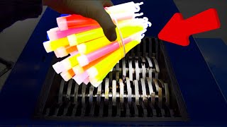 Shredding Glow Sticks! Amazing Video!