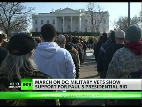Troops March on White House for Ron Paul