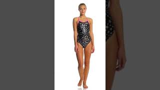 The Finals Star Bright Foil Wing Back One Piece Swimsuit Swimoutlet