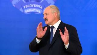 пресс-конференция А.Лукашенко на избирательном участке 11.10.2015