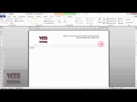 MS Word 2010 | How to create custom Header and Footer