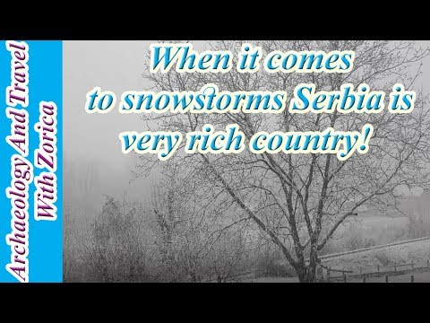 Snow Storm In Serbia
