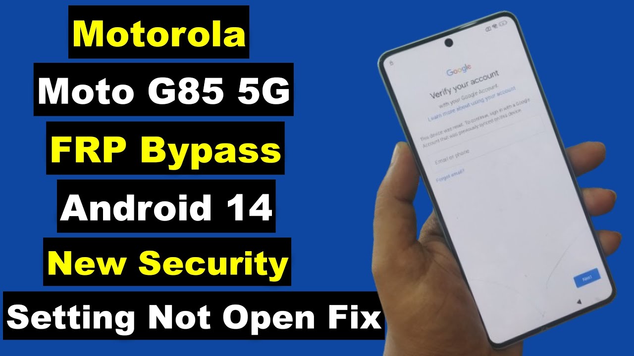 Motorola Moto G85 5G Android 14 FRP Bypass Setting Not Motorola Moto G85 5G Android 14 FRP Bypass Setting Not