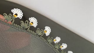 49 Haki̇ Renk Vi̇ral Olan Gösteşli̇ Tasarim Trend İğne Oyasi Modeli 2024 Needle Lace Knitting