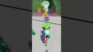 Spongebob Pushes Squidward In Squid Games