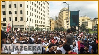 Lebanon Protests Thousands Demand Fall Of The Regime In Beirut