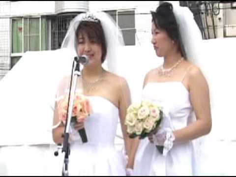 尾辻かな子さん・木村真紀さん同性結婚式（同性婚）02★NLGR2007