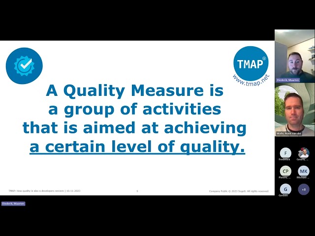 Watch TMAP: How quality is also a developers concern on YouTube.
