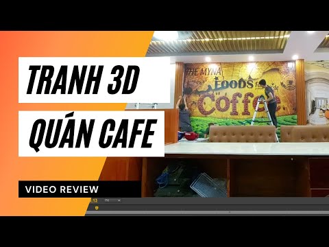 Tranh Dán Tường 3D Quán Cafe | XƯỞNG TRANH TÂN THÀNH