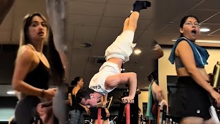 Scaring People In The Gym With Calisthenics