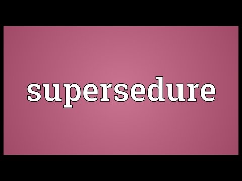 Header of supersedure
