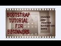 Header and Footer navigation bars:Bootstrap tutorial for beginners#4