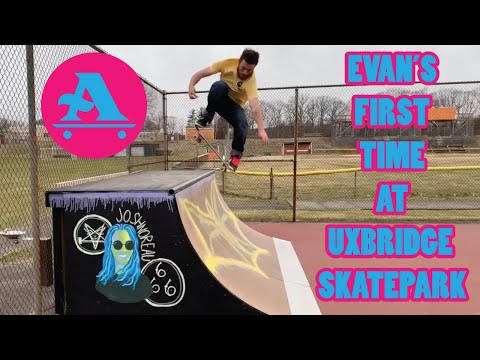 Evan Mansolillo's first time to Uxbridge Skatepark