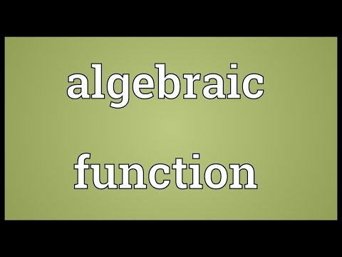 Header of algebraic function