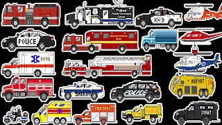 New 5 Minutes Of Emergency Vehicle Compilation For The Kids Picture Show Pixel City