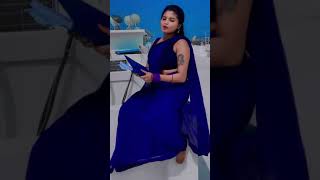 Tamil Hot Aunty Elakkiyaa Y Saree Very Hot Expression Tiktak Famous Elakkiyaa Y Saree5