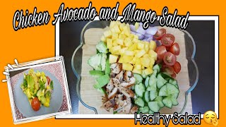 How To Make Chicken Avocado And Mango Salad Homemade Healthy Salad Fayes Fam Vlogs Vlog