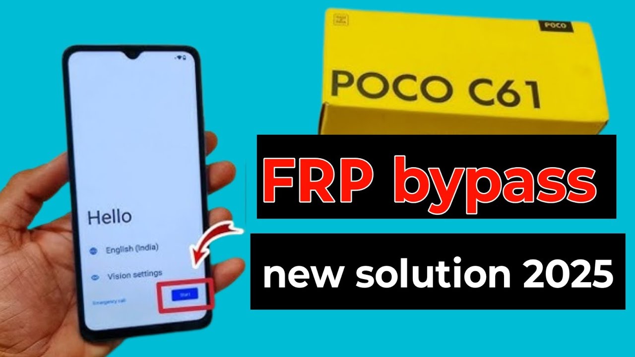 Poco c61 FRP bypass | google account forget | latest Poco c61 FRP bypass | google account forget | latest
