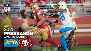Los Angeles Chargers Vs San Francisco 49Ers 2025 Preseason Week 3