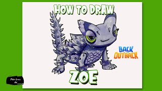 How to Draw Zoe from Back to the Outback in EASY Steps Video