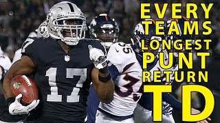 Every NFL Team's Longest Punt Return for a Touchdown Since 1980