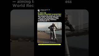 Worlds Fastest E-Scooter? 100Mph E-Scooter Unveiled Faster Than A Tesla?