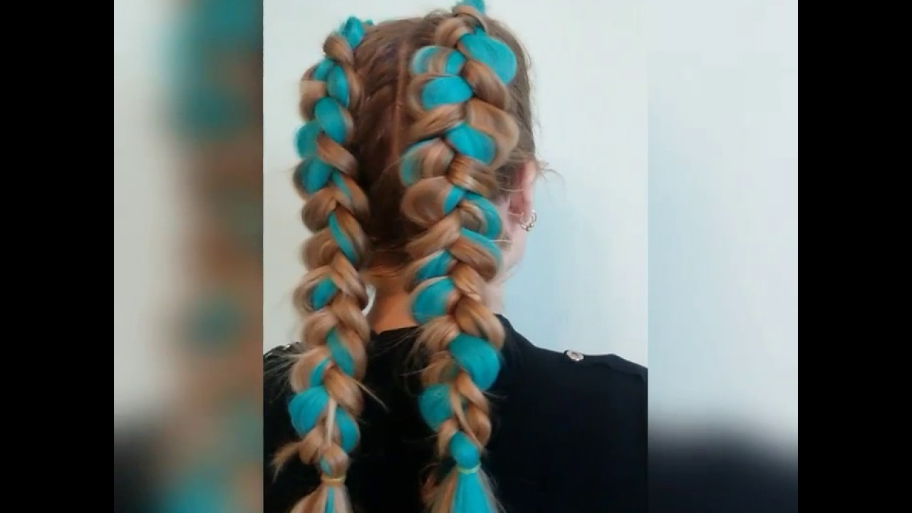 Плетение с канекалоном цветные косы видео Плетение с канекалоном цветные косы видео