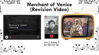 Merchant Of Venice Act 2 Scene 7 Moroccos Casket Choosing