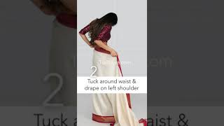 How To Bengali D How To Wear Saree For Beginners Tia Bhuva