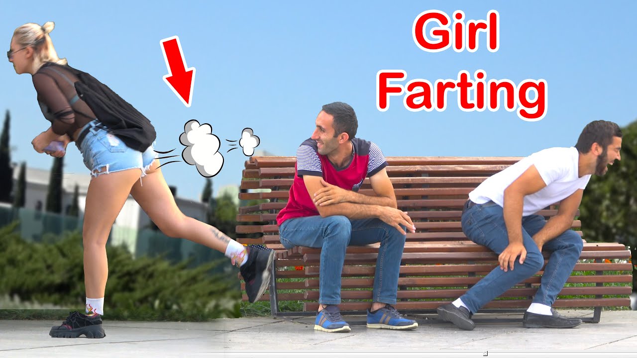 Girl farting shorts