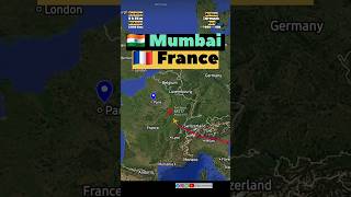 Mumbai To Paris Flight Route Air France Flight Af217