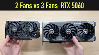 Cheap 2-Fan Vs Expensive 3-Fan Rtx 5060 Gpu Performance, Noise, Cooling & More