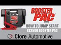 Booster Pac ES2500 Unit Jump Starting Guide - Clore Automotive
